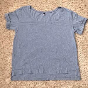 Organic cotton cuffed T-shirt